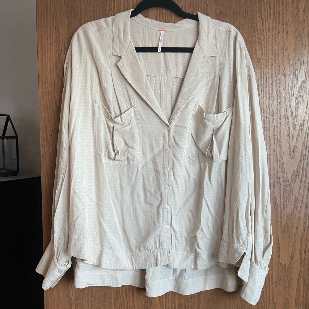 Free People Erin Button Down Blouse